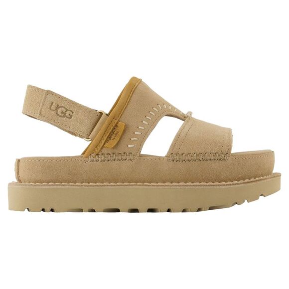 UGG Shoes - W Goldenstar Regenerate Sandals - UGG - Leather - Beige